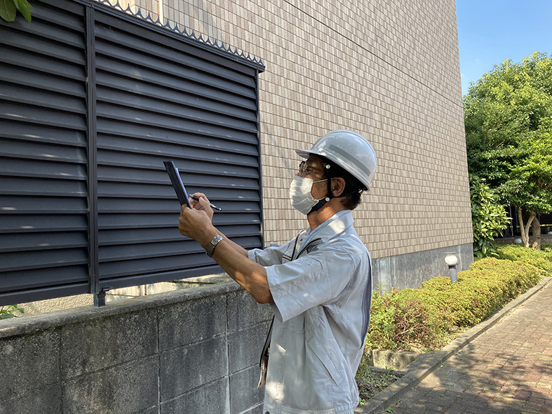 定期巡回では毎月検査員が厳しくチェックいています